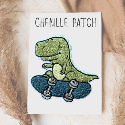 Chenille Patch Skate Rex