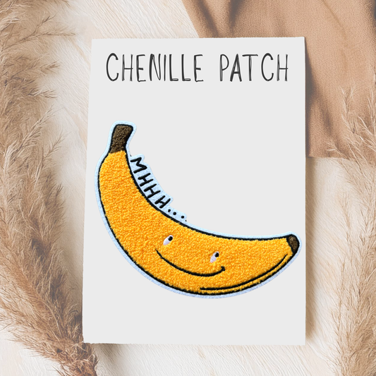 Chenille Patch Mhhh Banana
