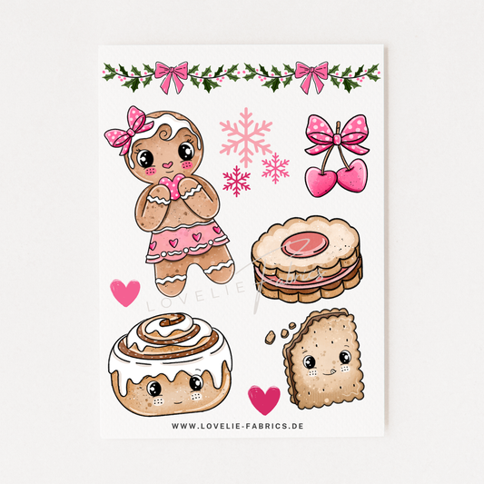 Bügelbildbogen Girly Christmas