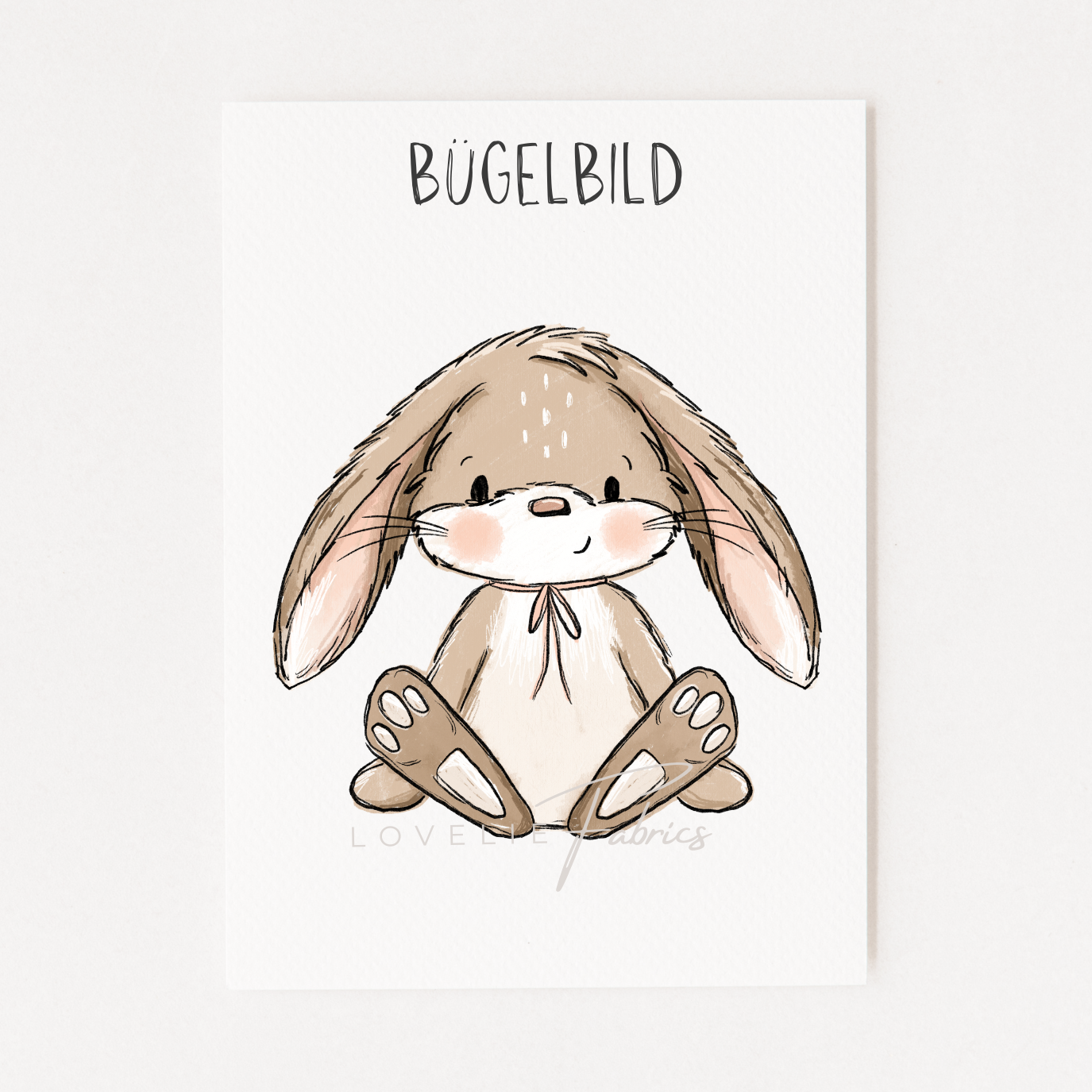 Bügelbild Scratch Hasi