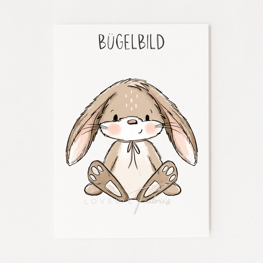 Bügelbild Scratch Hasi