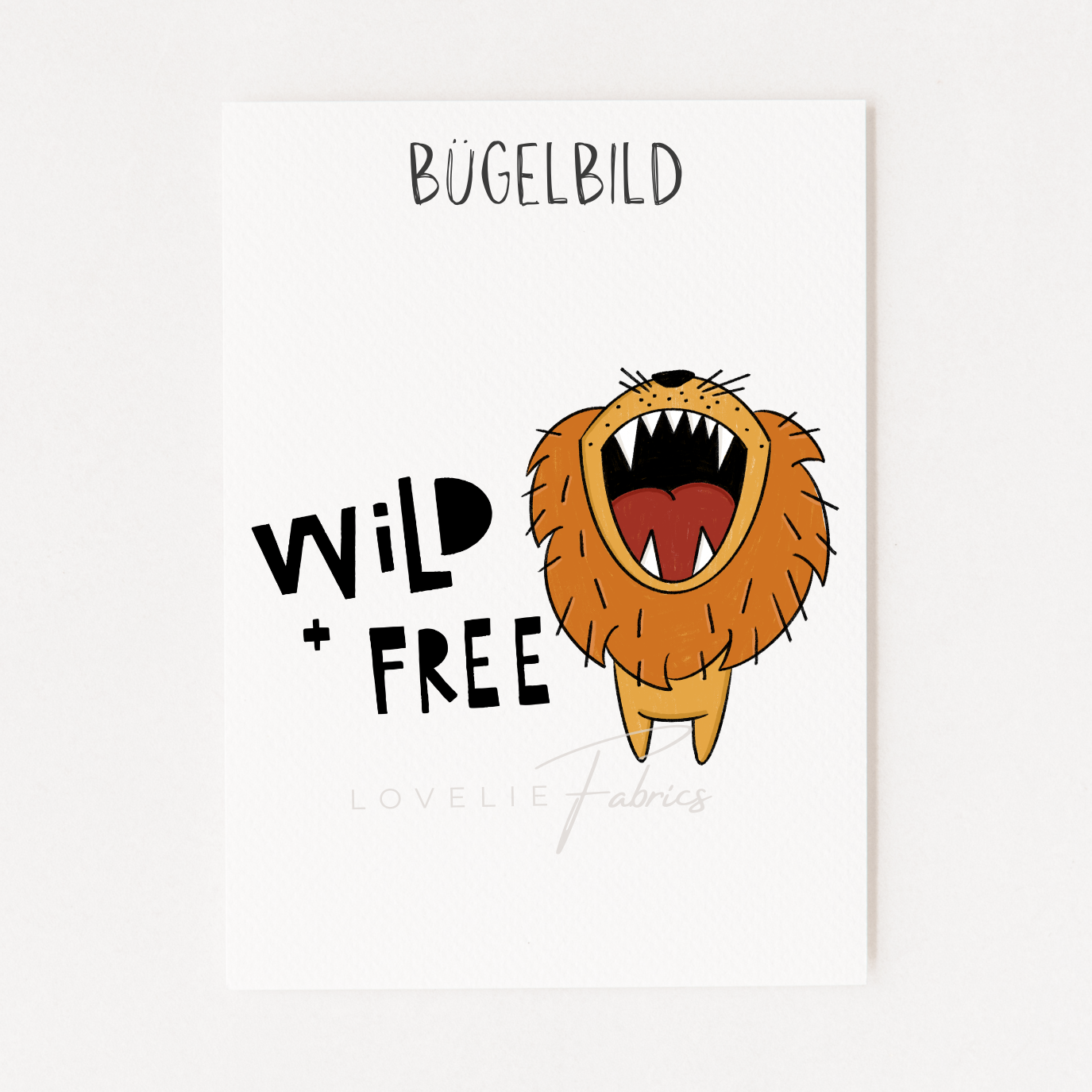 Bügelbild Wild & Free