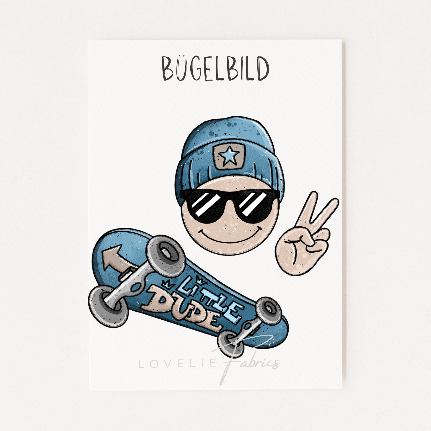 XL Bügelbild Little Dude