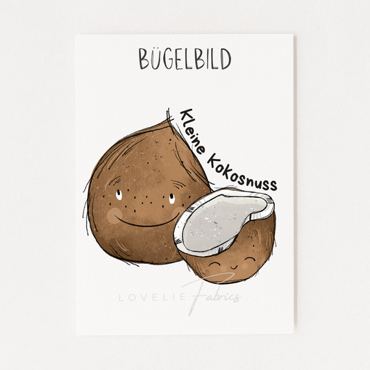 Bügelbild Kleine Kokosnuss