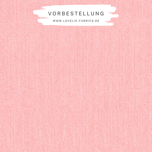 Vorbestellung: Bio French Terry Denim Light Pink