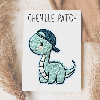 Chenille Patch Dino Cool