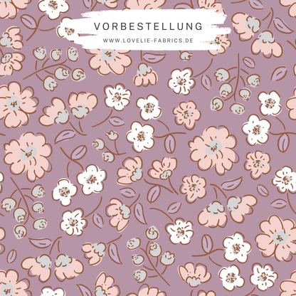 Vorbestellung: Strech-Frottee Blumenwiese