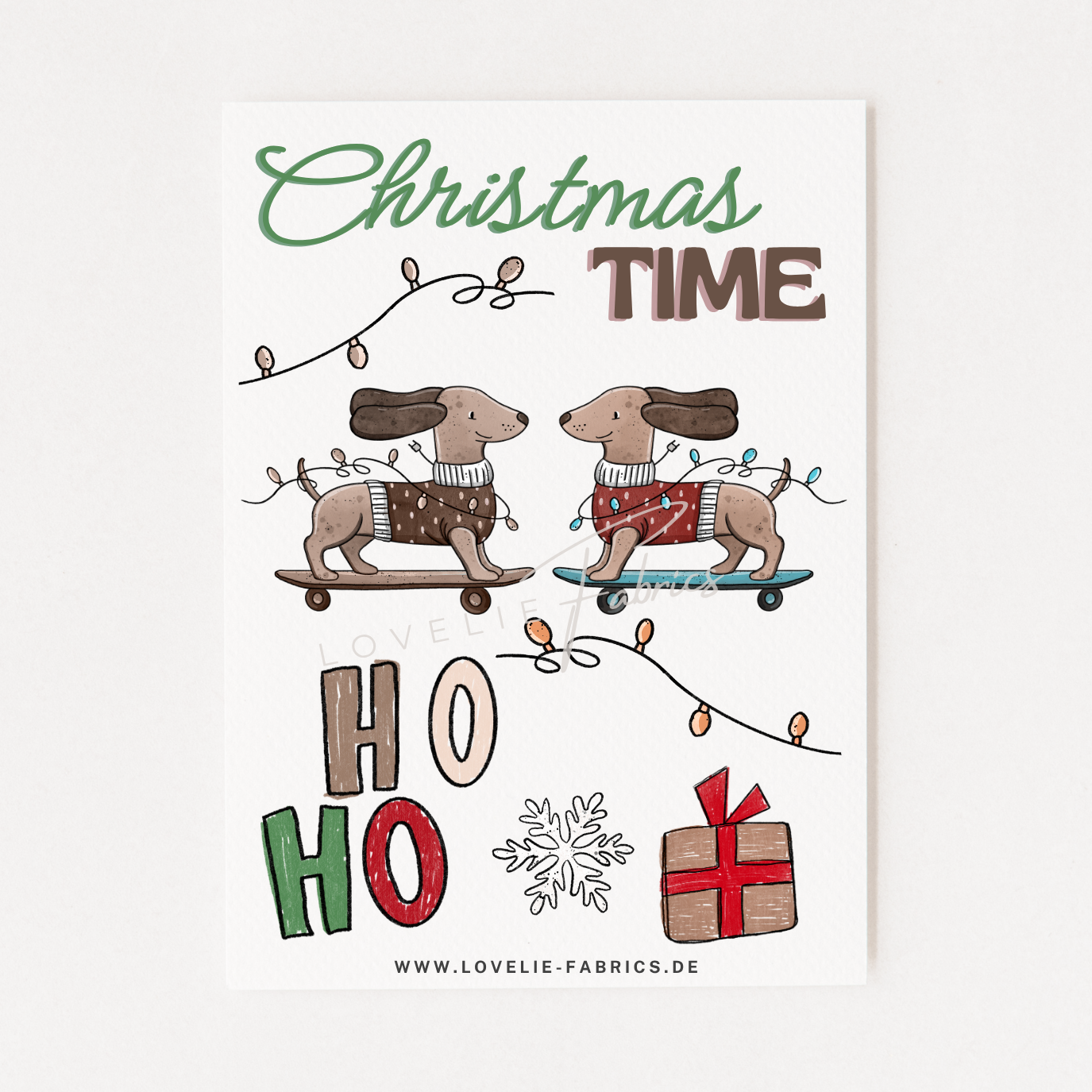 Bügelbildbogen Christmas Time