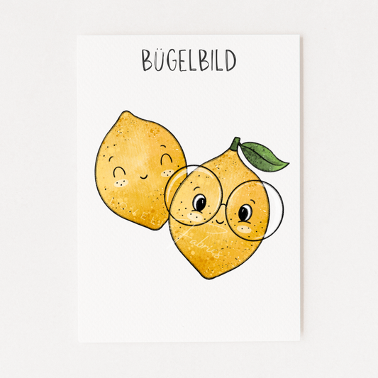 Bügelbild Mini Fruits Zitronen