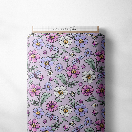 Bio Jersey Blumen Love