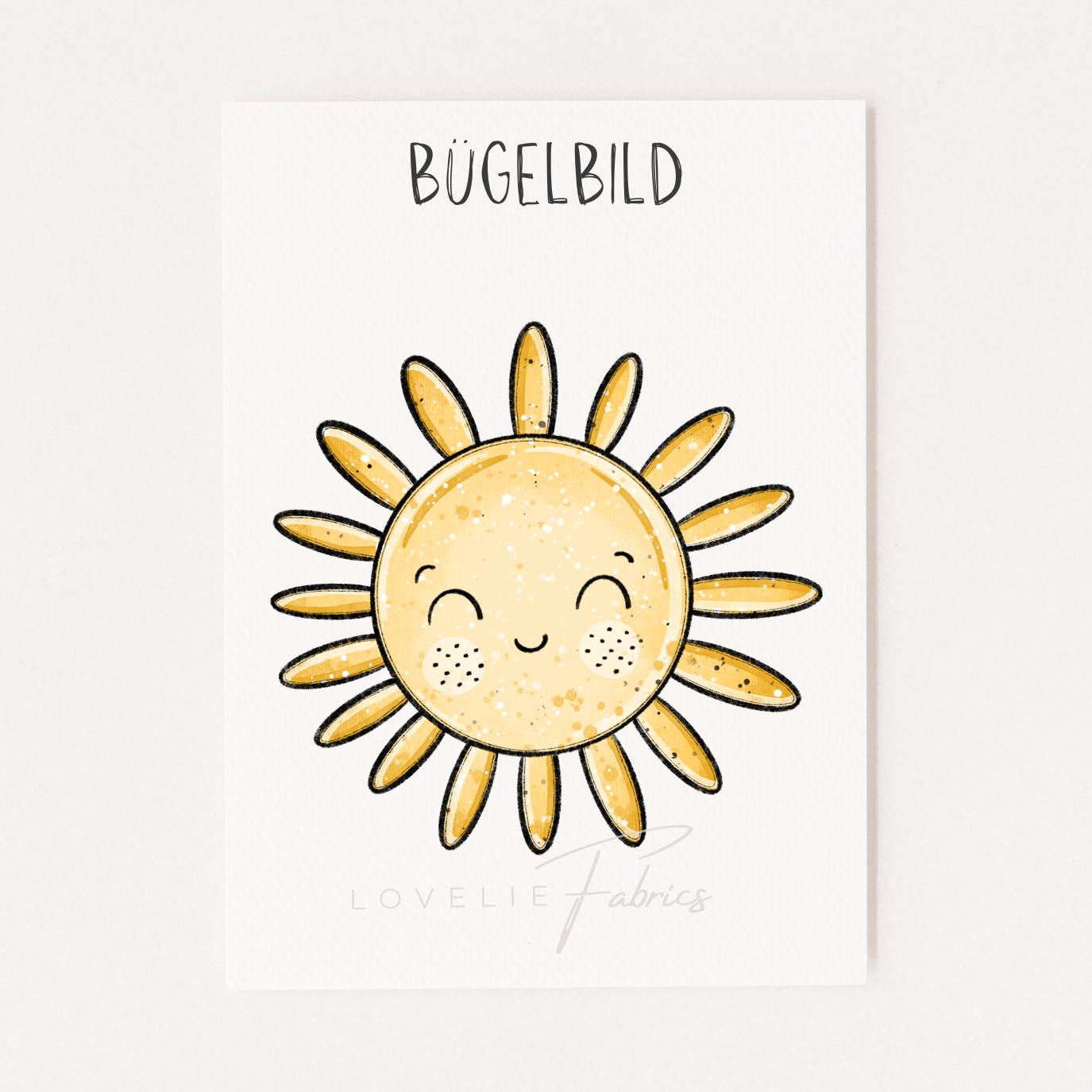 Bügelbild Sun