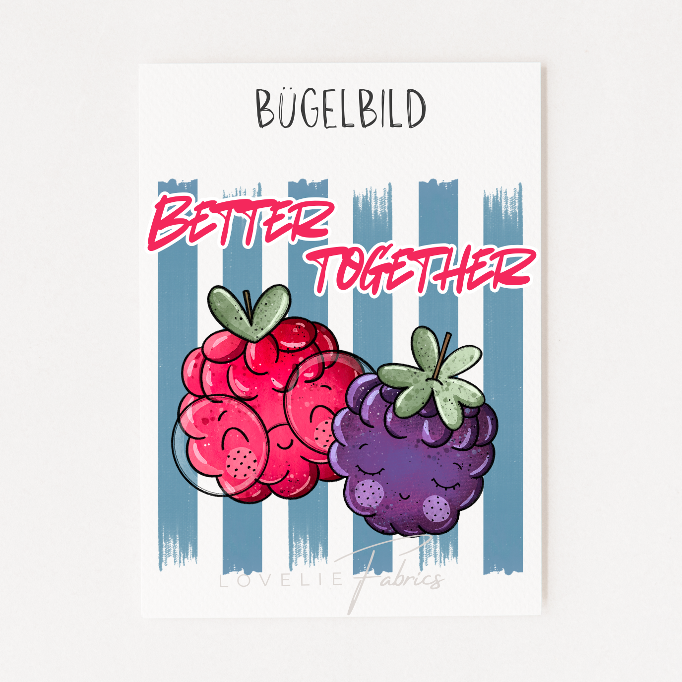 XL Bügelbild Backprint Better Together