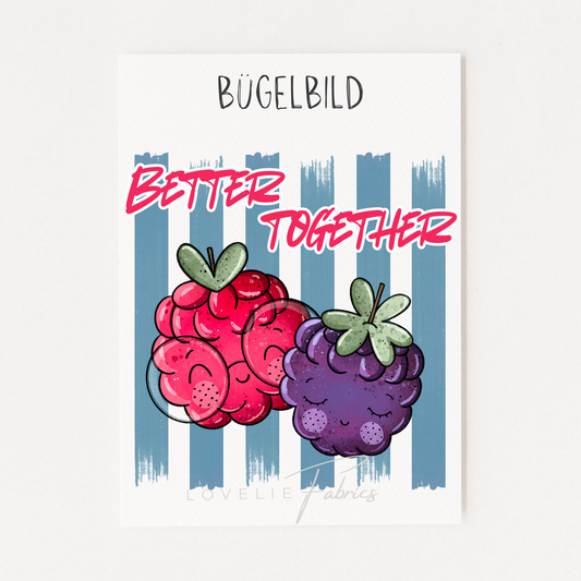 XL Bügelbild Backprint Better Together