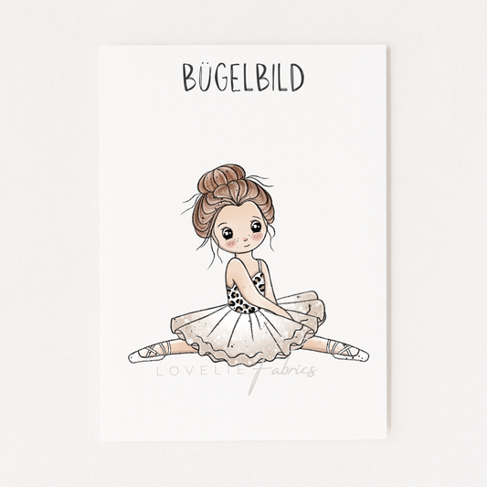 XL Bügelbild Ballerinchen Leo