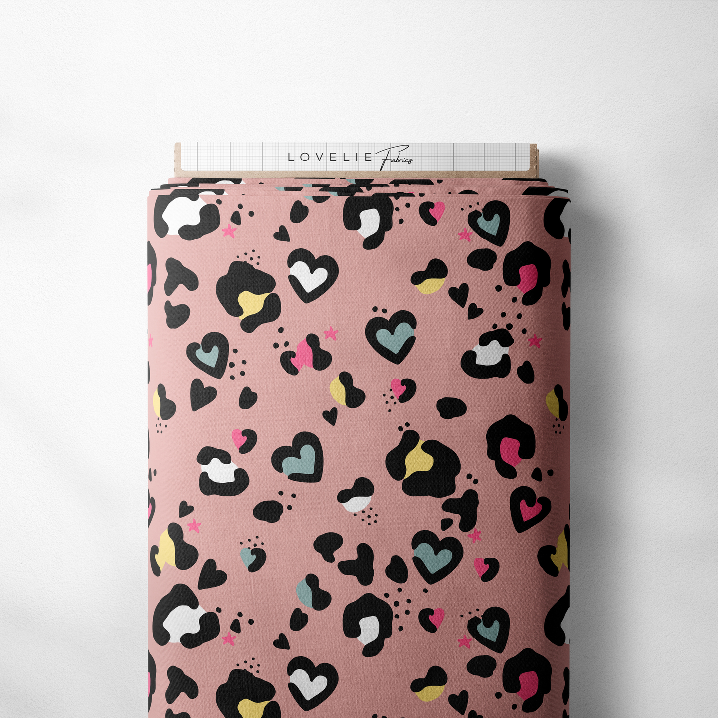 Ribjersey LeoLove Pink