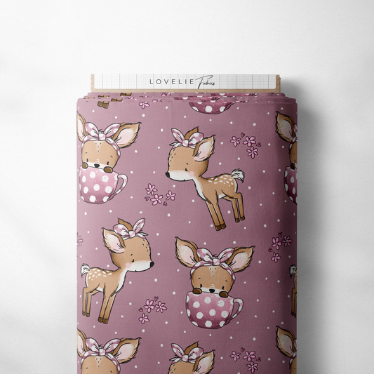 Double Minky Reh Lina Mauve