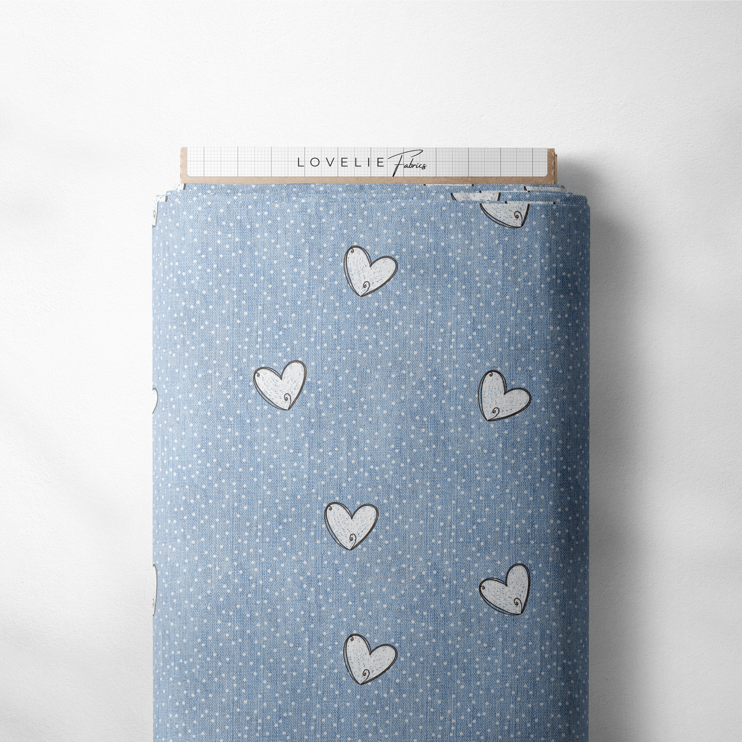Jersey Denim Herzchen