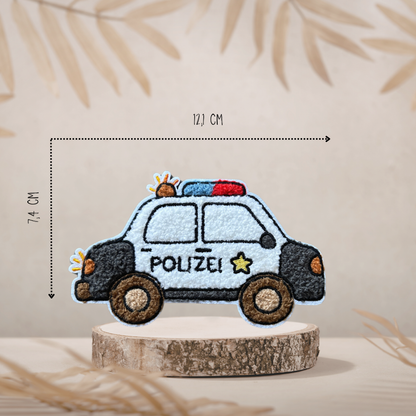 Chenille Patch Polizei Auto