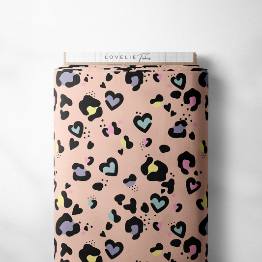 Ribjersey LeoLove Peach