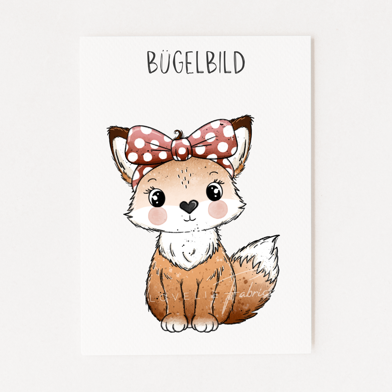 Bügelbild Fox World