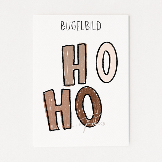 Bügelbild Ho Ho