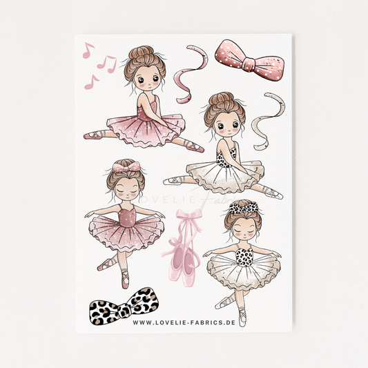 Bügelbildbogen Ballerinchen