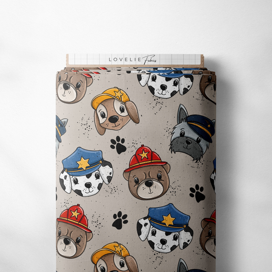 French Terry Hundehelden Beige