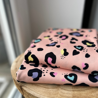 Ribjersey LeoLove Peach
