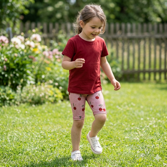 Jersey Denim Kirschenliebe