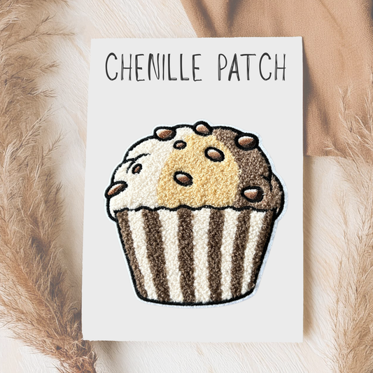 Chenille Patch Schoko Muffin