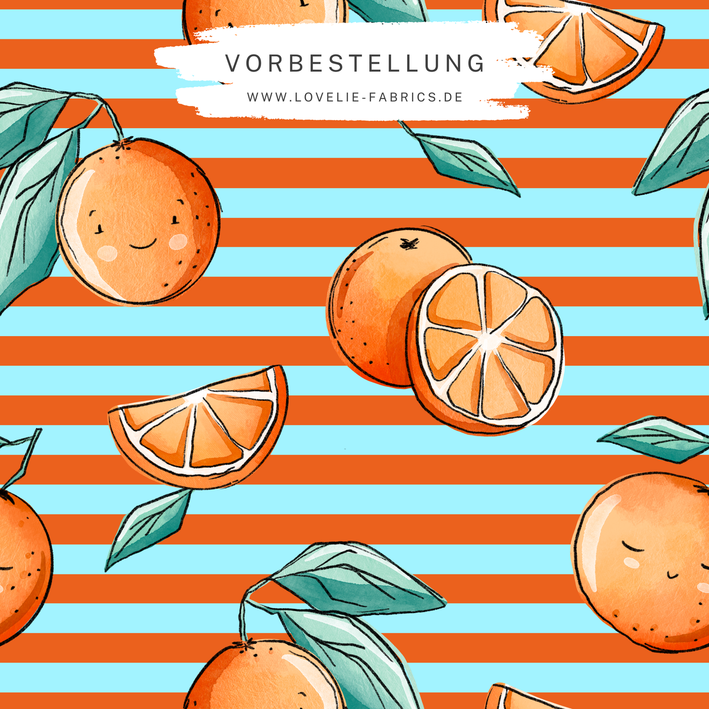 Vorbestellung: UV 50+ Badelycra Orangen Zeit