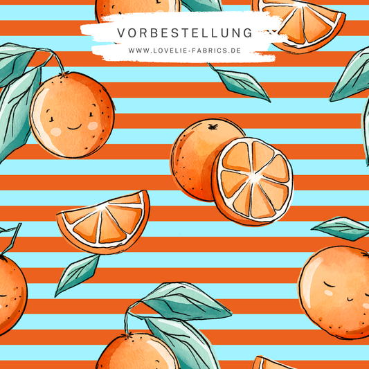 Vorbestellung: UV 50+ Badelycra Orangen Zeit