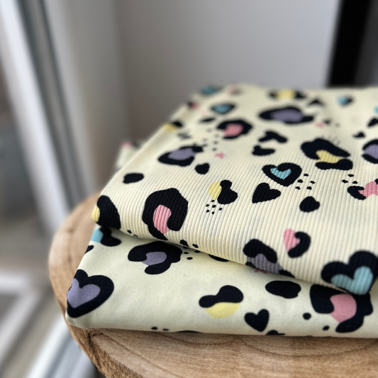 Ribjersey LeoLove Pastell Gelb