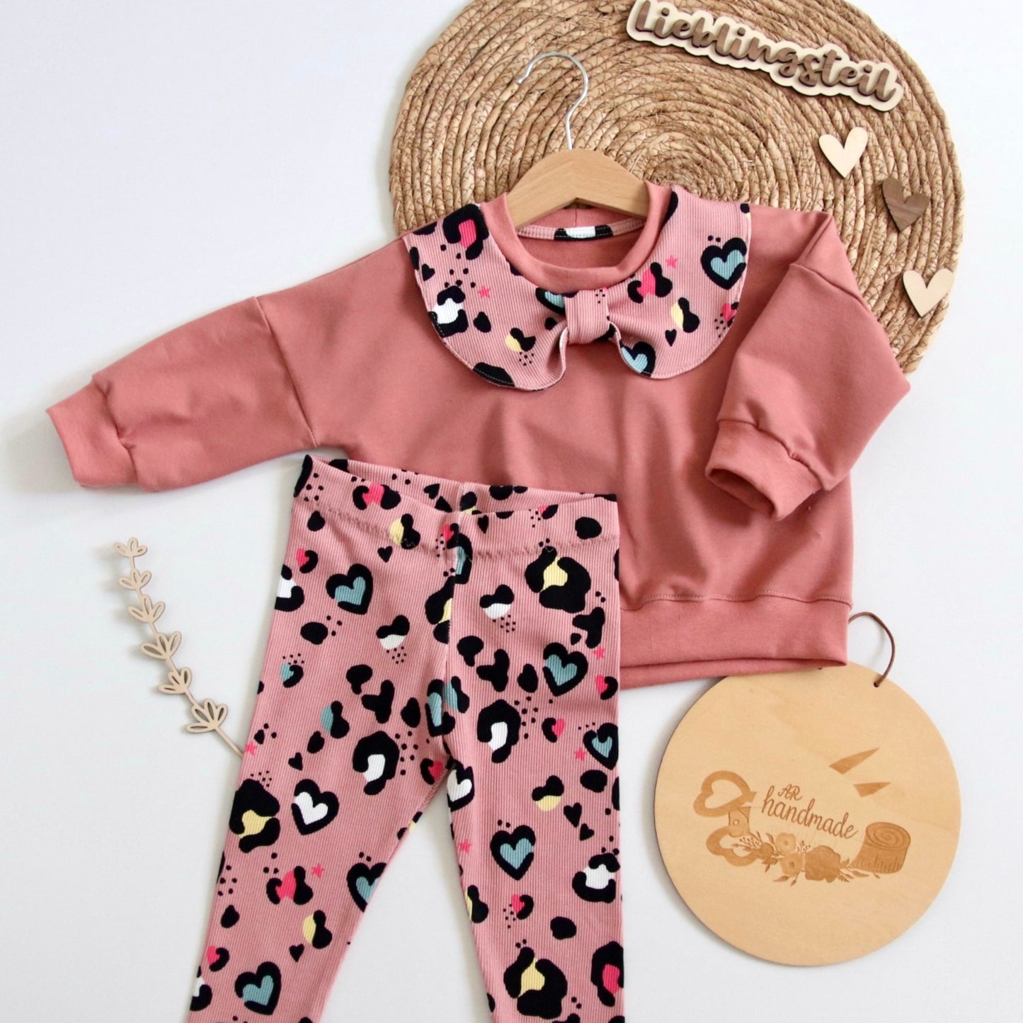 Ribjersey LeoLove Pink