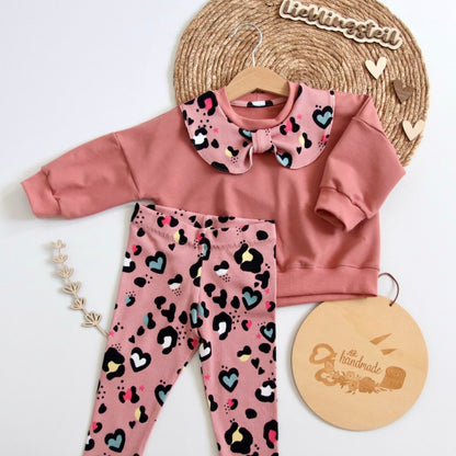 Ribjersey LeoLove Pink