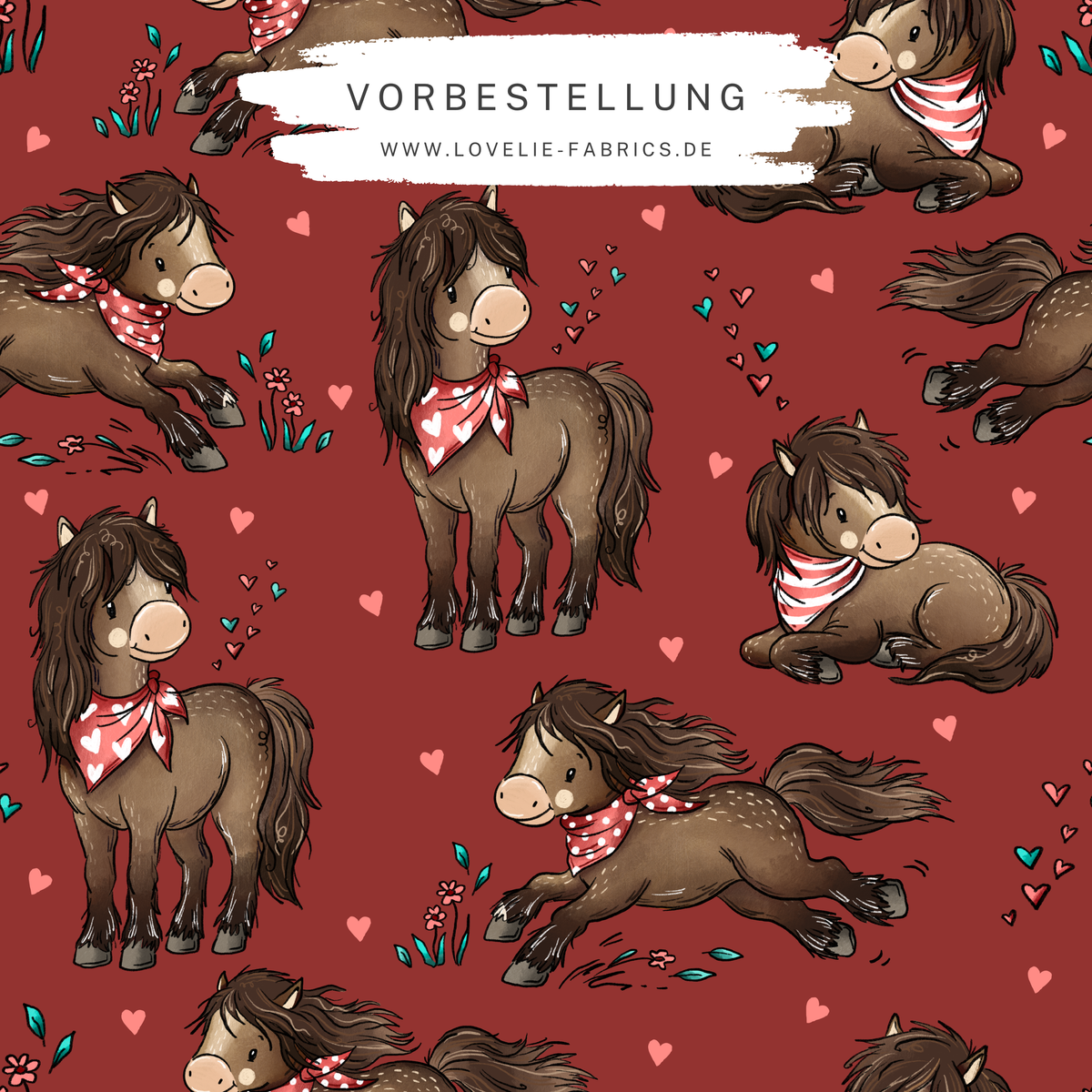 Vorbestellung: Pferde Horde Rot