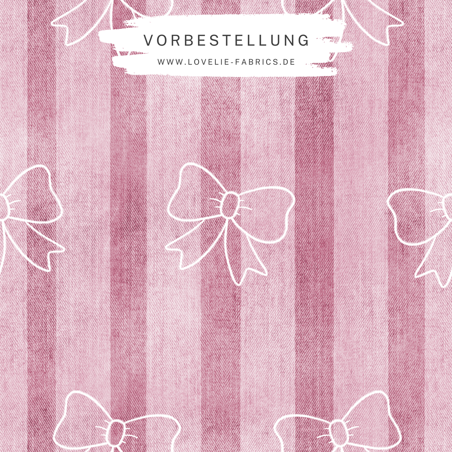 Vorbestellung: Denim Schleifchen Rose