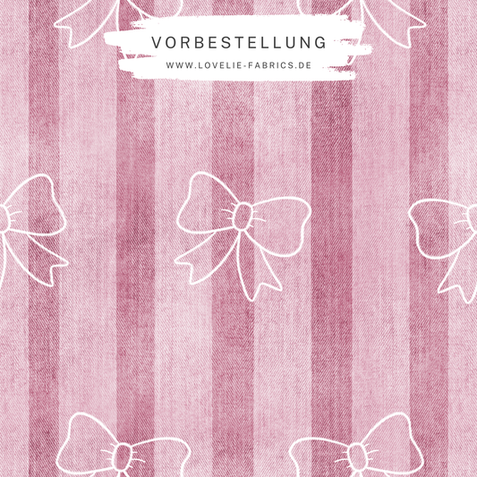 Vorbestellung: Denim Schleifchen Rose