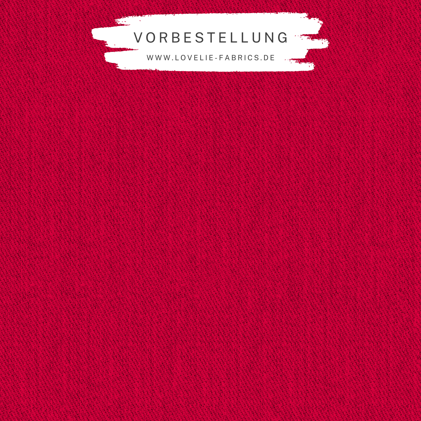 Vorbestellung: Bio French Terry Denim Kirschrot