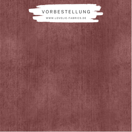 Vorbestellung: Bio French Terry Denim Rostbraun