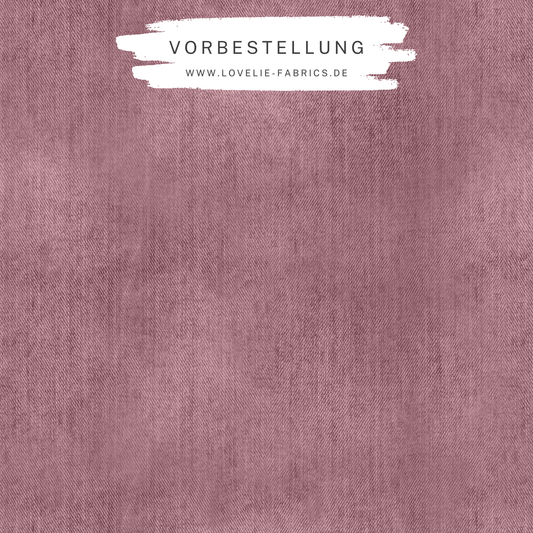 Vorbestellung: Bio French Terry Denim Mauve