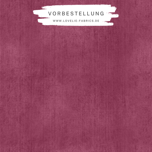 Vorbestellung: Bio French Terry Denim Beere