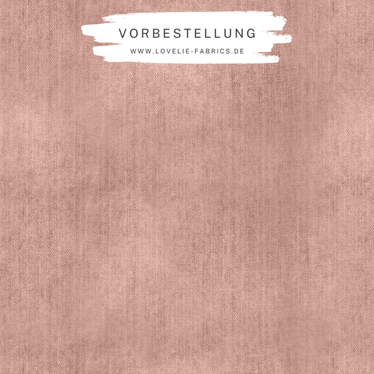 Vorbestellung: Bio French Terry Denim Altrosa
