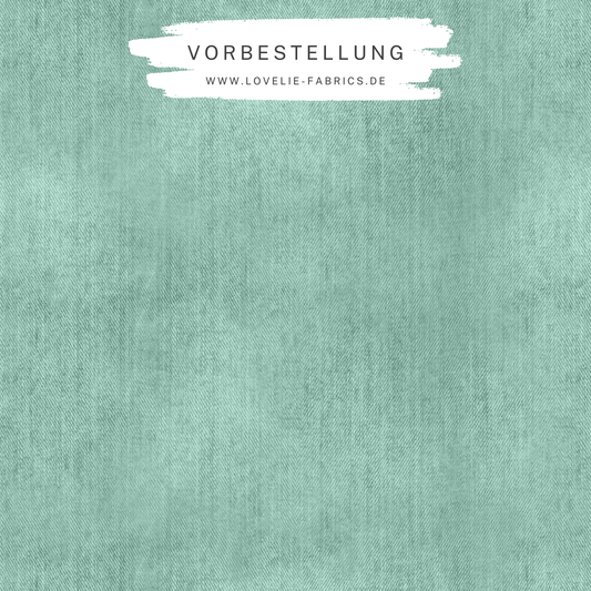 Vorbestellung: Bio French Terry Denim Mint