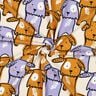 Baumwolljersey Lustige Hunde